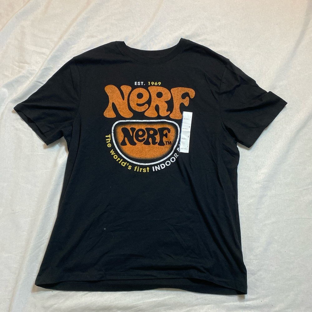 Nerf Black and Orange Short Sleeve Tee
